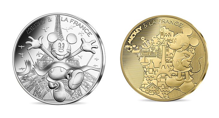 Disney : Mickey à l’honneur sur les pièces de la Monnaie de Paris