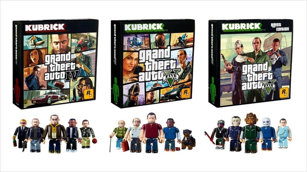 Kubrick Grand Theft Auto, 3 nouveaux packs, 15 nouvelles figurines_