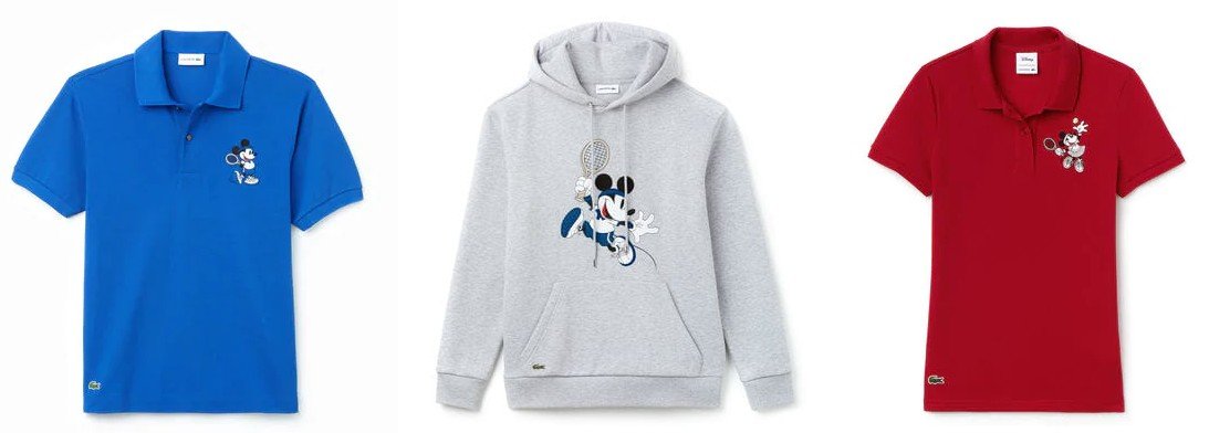 sweat mickey lacoste