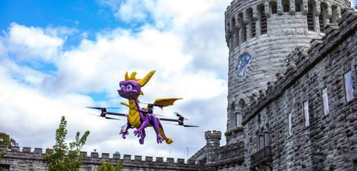 Un drone Spyro le Dragon, cracheur de feu !