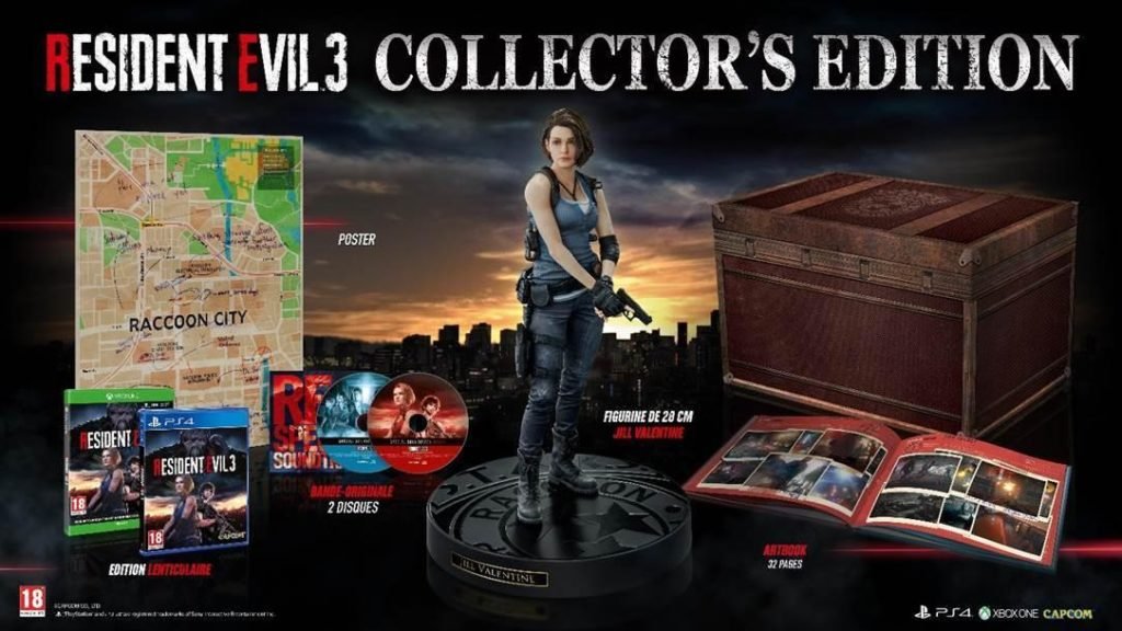 Resident Evil 3 la France aura aussi le droit à l'édition collector pack collector
